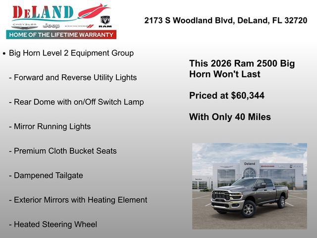 New 2026 RAM 2500 Big Horn AWD/4WD image 24