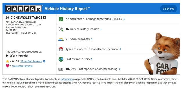 Used 2017 Chevrolet Tahoe LT w/ LT Signature Package image 5