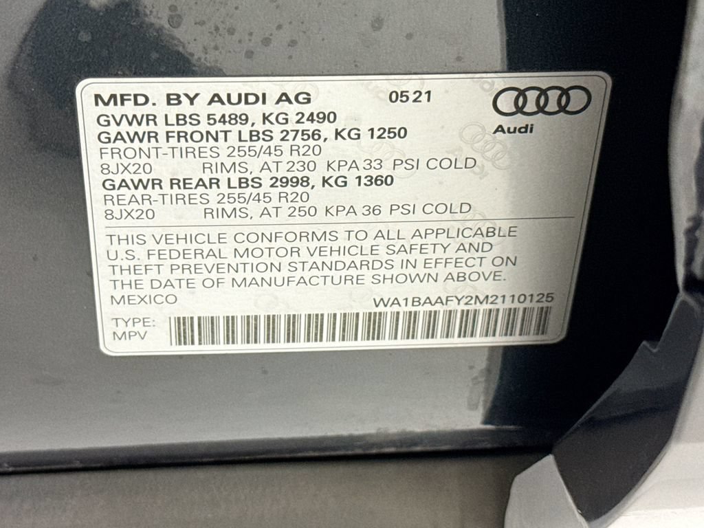Certified 2021 Audi Q5 Premium w/ Premium Plus Package AWD/4WD image 33