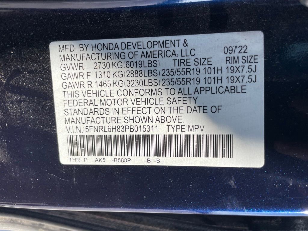 Used 2023 Honda Odyssey Touring image 10