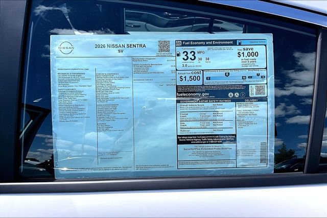 New 2026 Nissan Sentra SV image 12