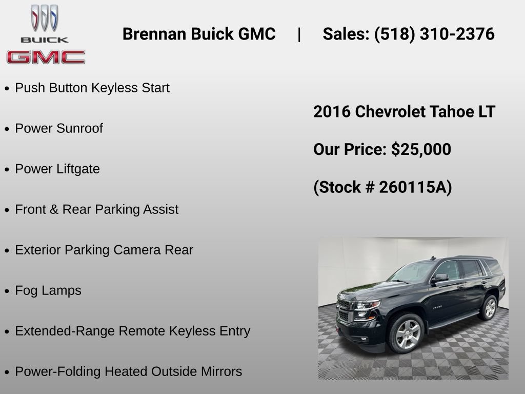 Certified 2016 Chevrolet Tahoe LT w/ Luxury Package AWD/4WD image 24