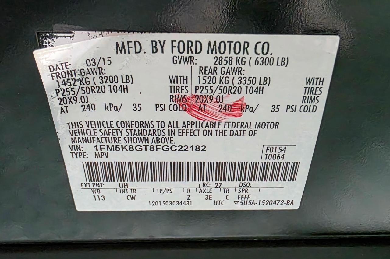 Used 2015 Ford Explorer Sport w/ Equipment Group 401A AWD/4WD image 45