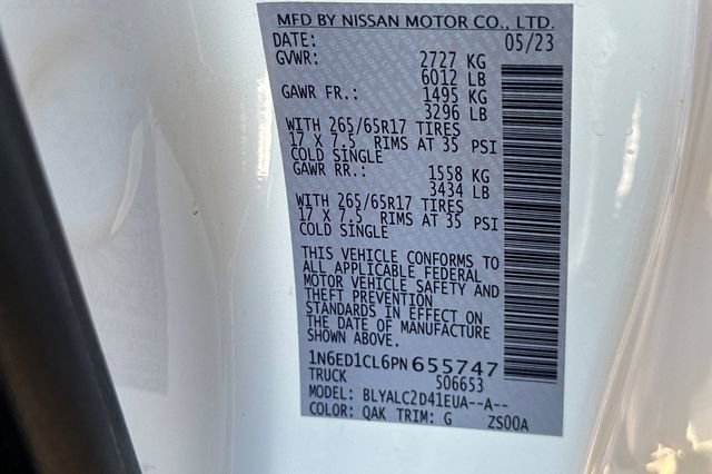 Used 2023 Nissan Frontier SV w/ SV Convenience Package image 41