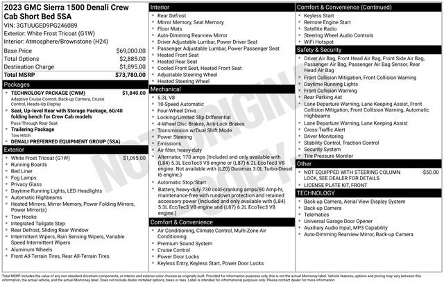 Used 2023 GMC Sierra 1500 Denali w/ Technology Package AWD/4WD image 30