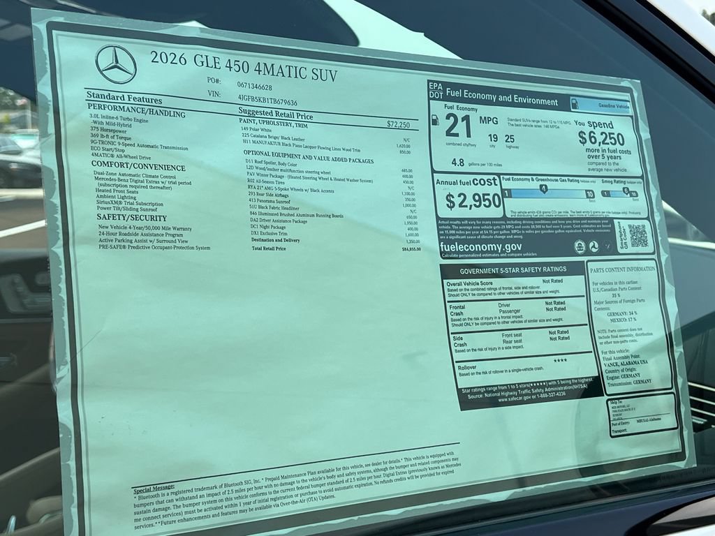 New 2026 Mercedes-Benz GLE 450 4MATIC image 38