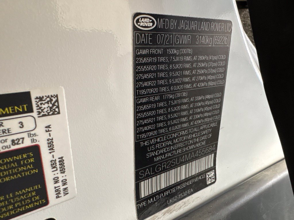 Used 2021 Land Rover Range Rover AWD/4WD image 32