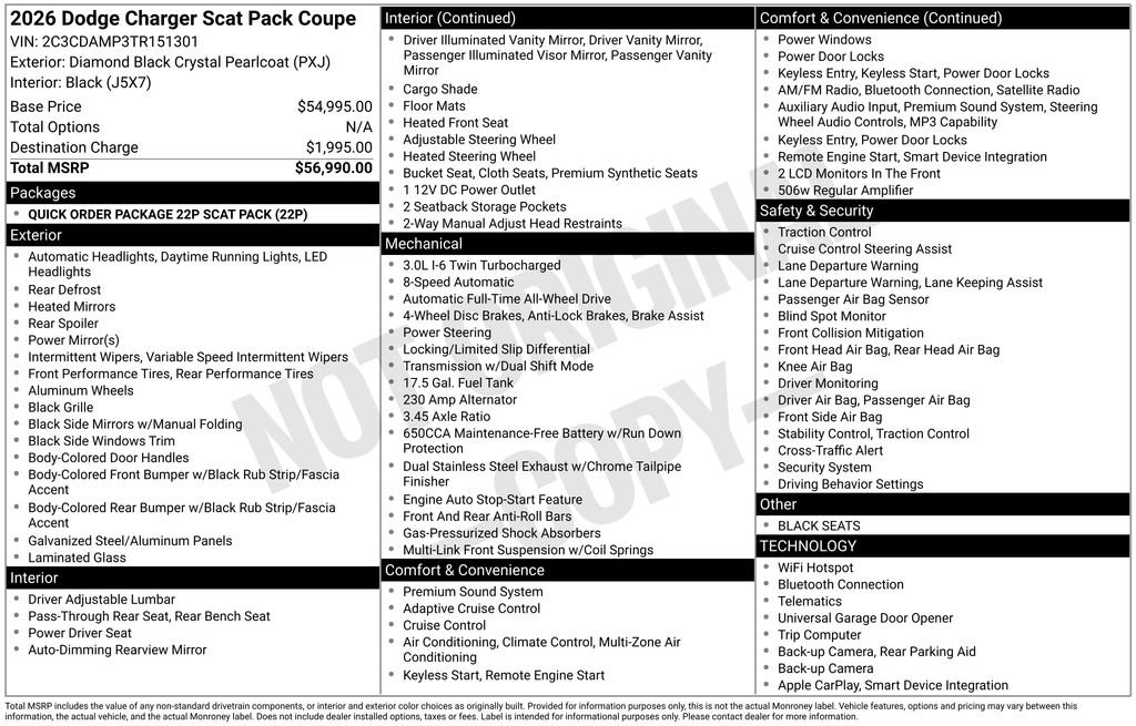 New 2026 Dodge Charger Scat Pack AWD/4WD image 5