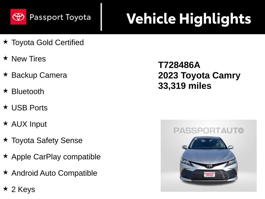 Certified 2023 Toyota Camry LE image 15