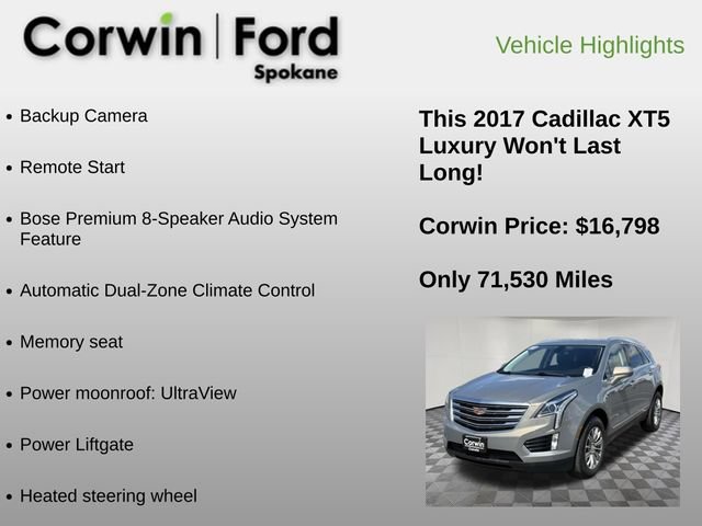Used 2017 Cadillac XT5 Luxury AWD/4WD image 6