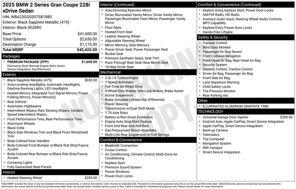Certified 2025 BMW 228i xDrive w/ Premium Package image 5
