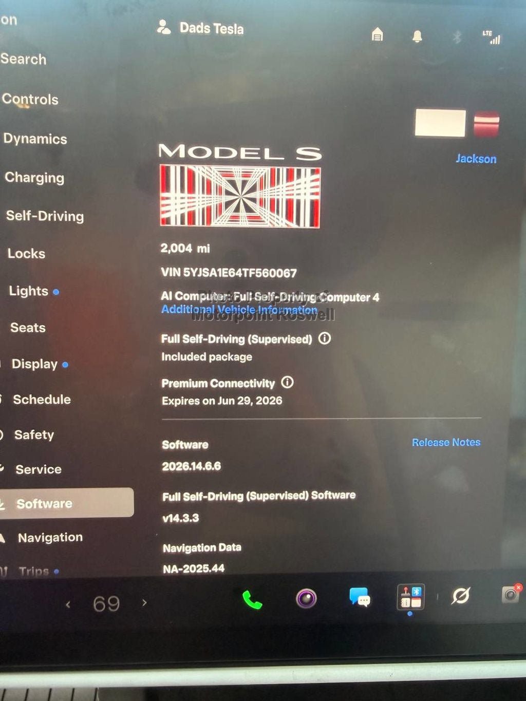 Used 2026 Tesla Model S Plaid AWD/4WD image 4