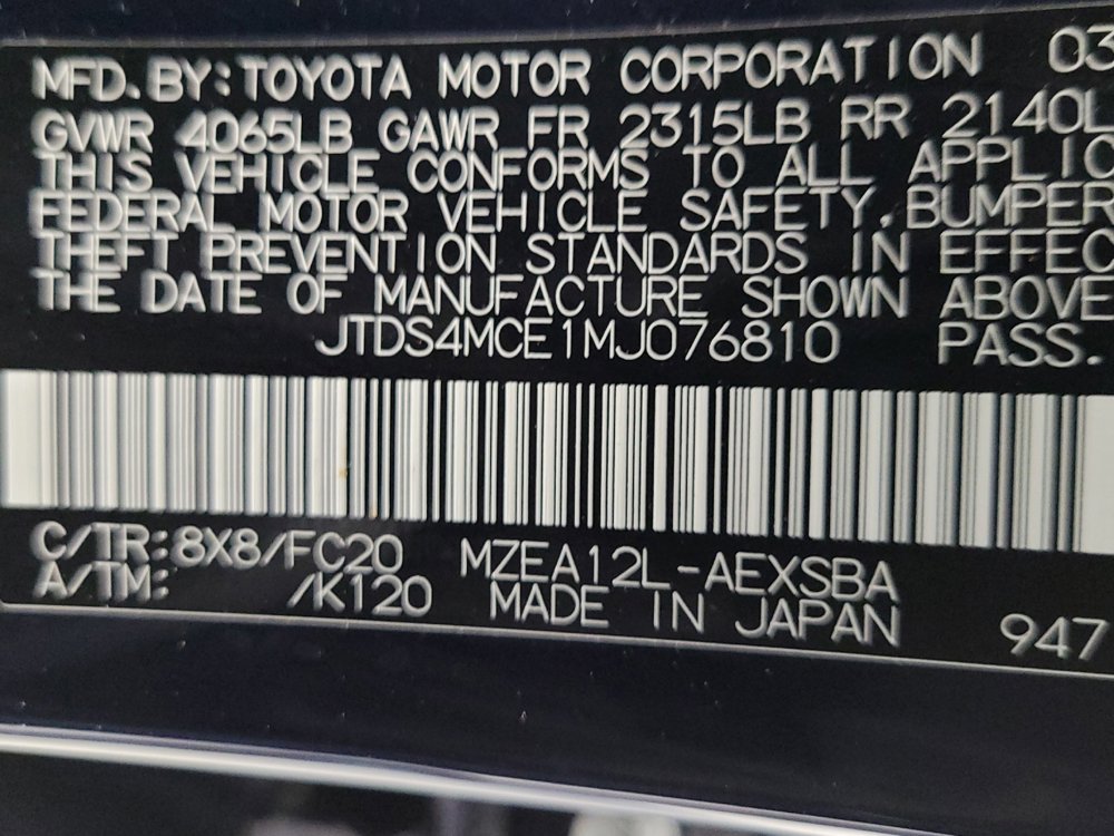 Used 2021 Toyota Corolla SE w/ Protection Package (TMS) image 33