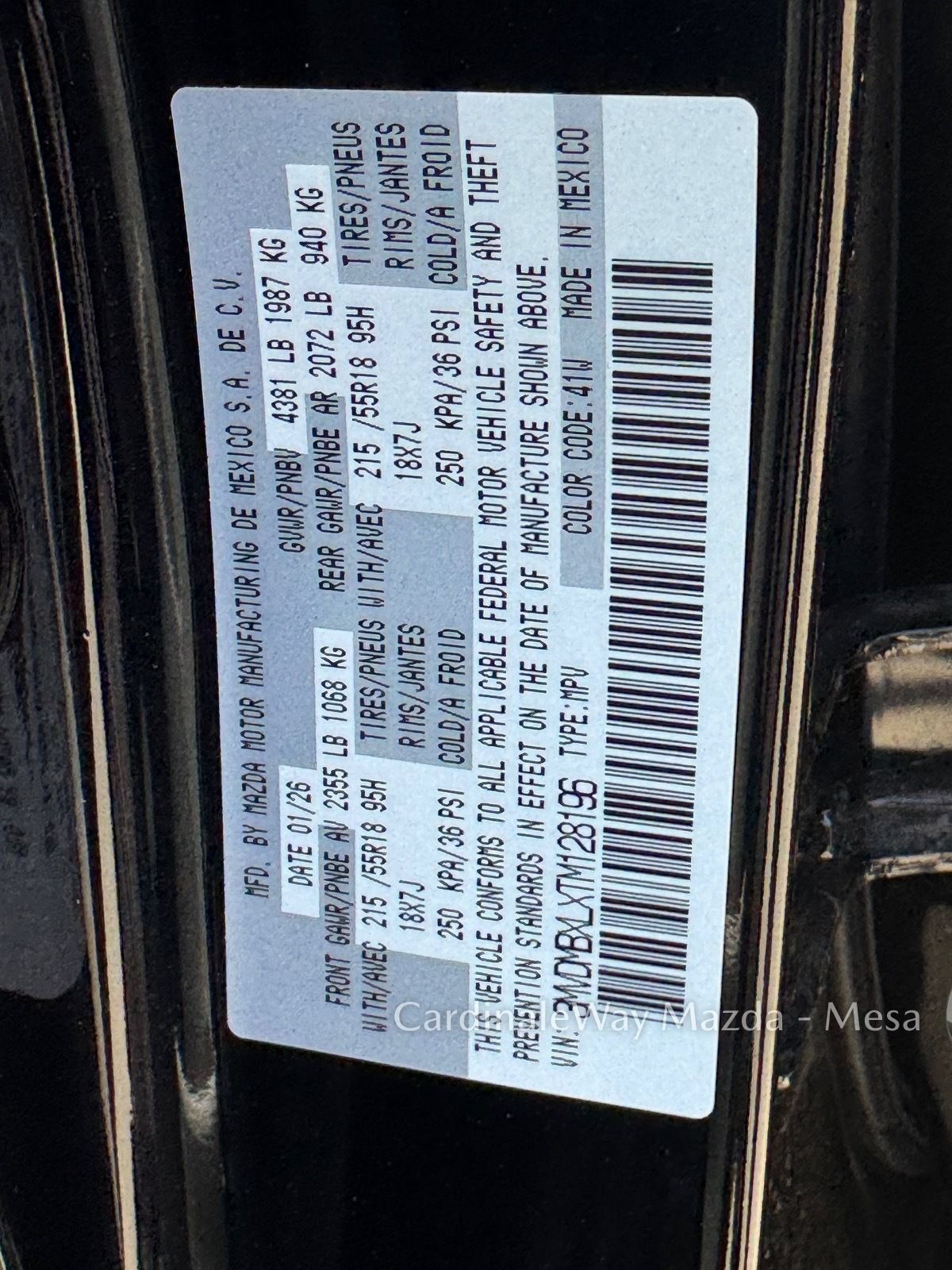 New 2026 MAZDA CX-30 Aire Edition AWD/4WD image 23