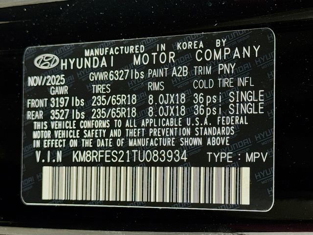 New 2026 Hyundai Palisade SE AWD/4WD image 16