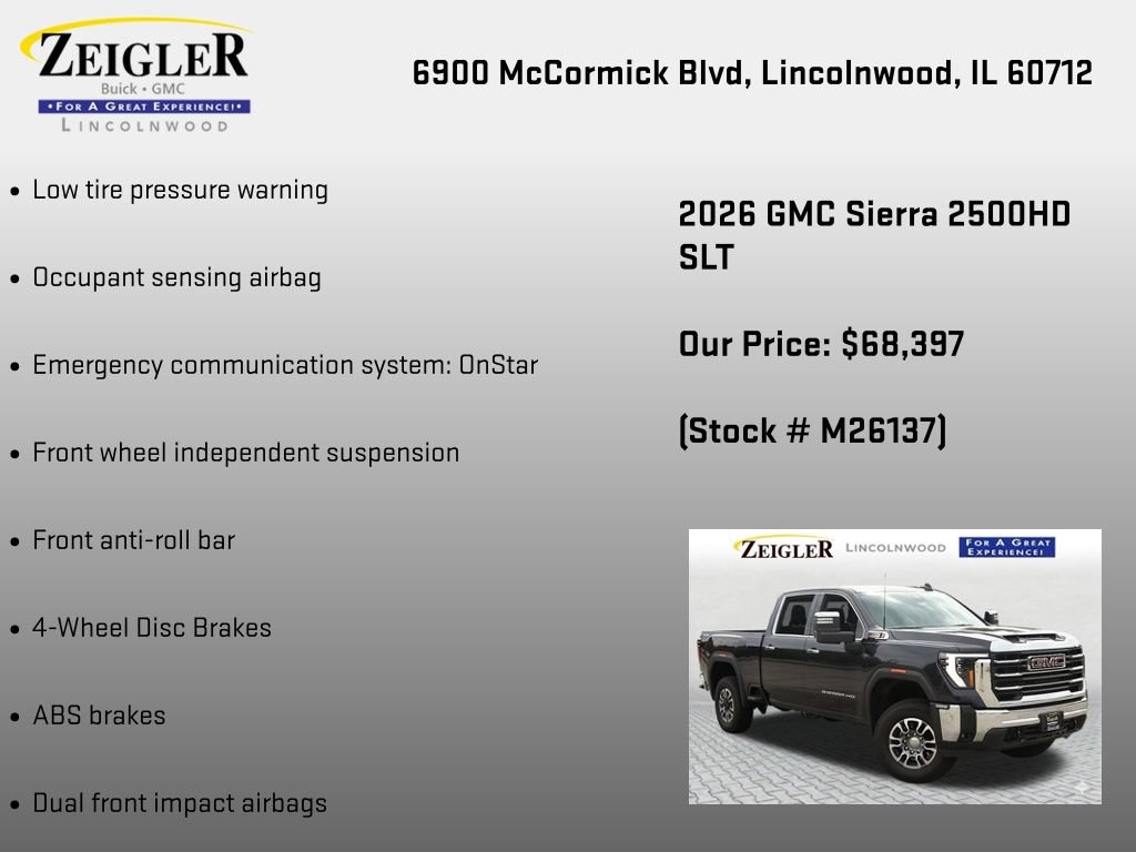 New 2026 GMC Sierra 2500 SLT AWD/4WD image 12