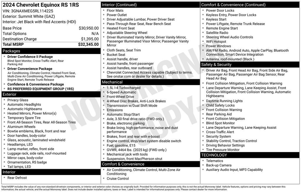 Used 2024 Chevrolet Equinox RS FWD image 6