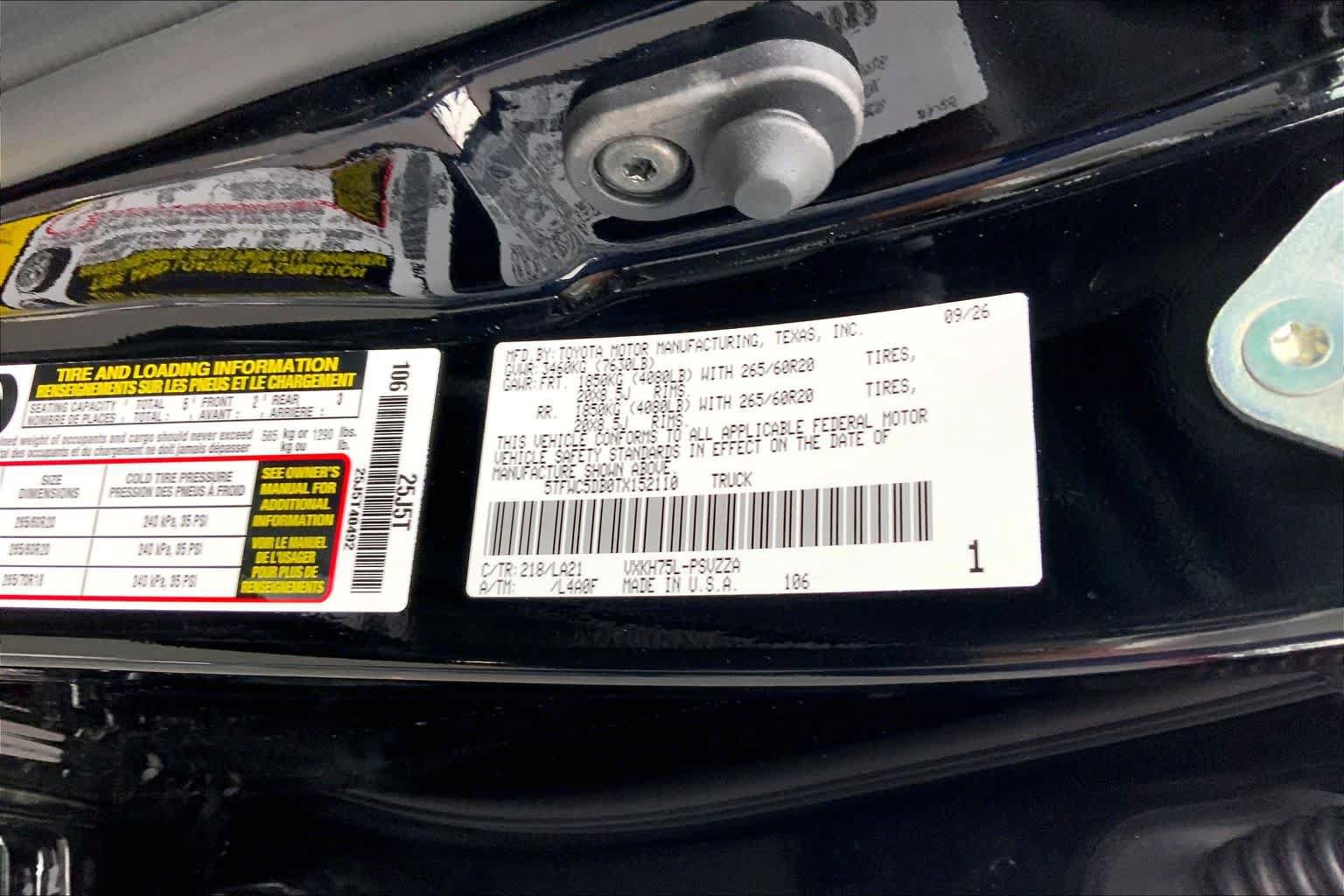 New 2026 Toyota Tundra Platinum AWD/4WD image 21