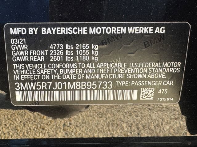 Used 2021 BMW 330i xDrive Sedan w/ M Sport Package image 30