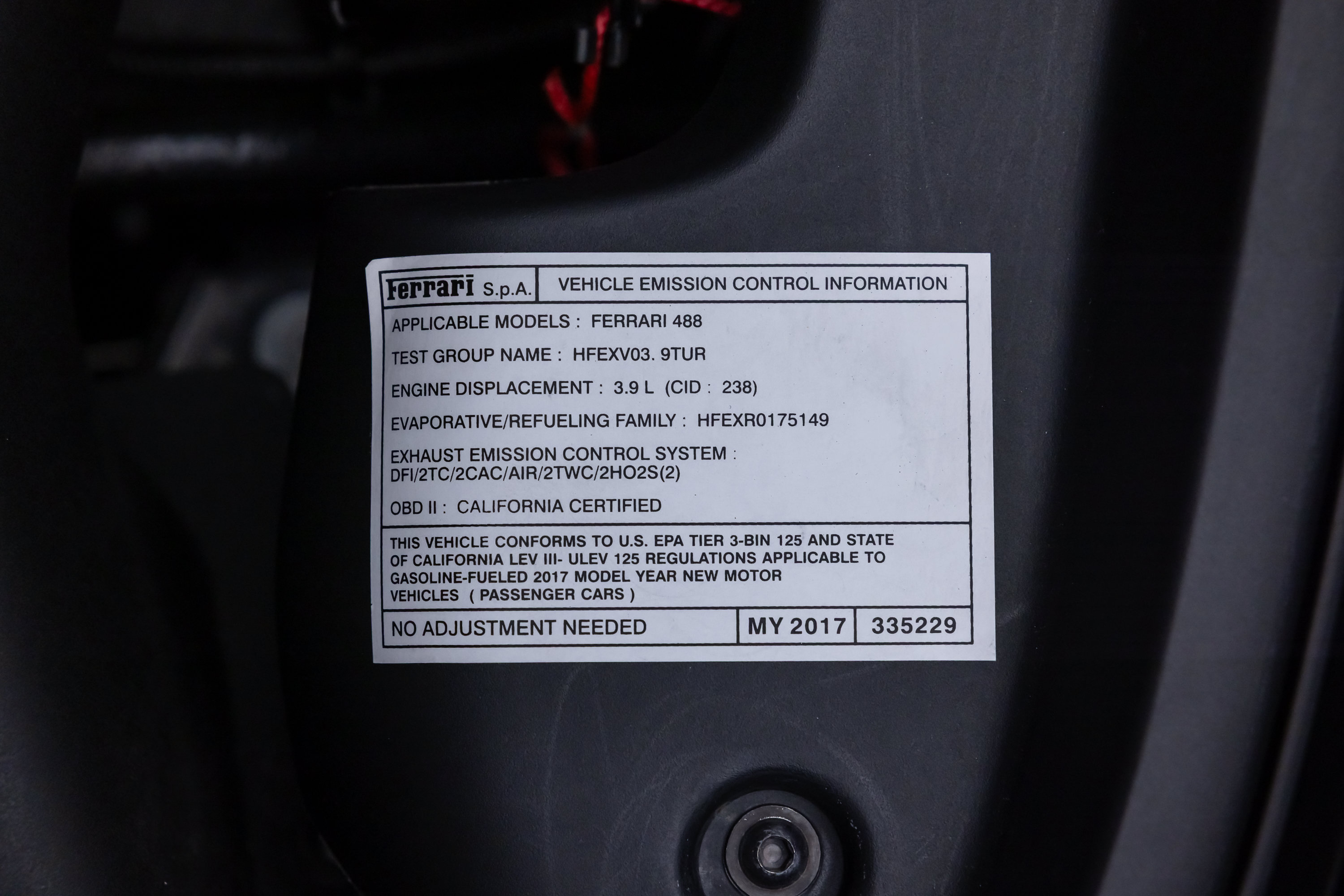 Certified 2017 Ferrari 488 Spider RWD image 94