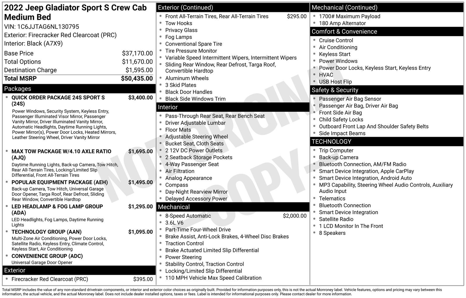 Used 2022 Jeep Gladiator Sport AWD/4WD image 41