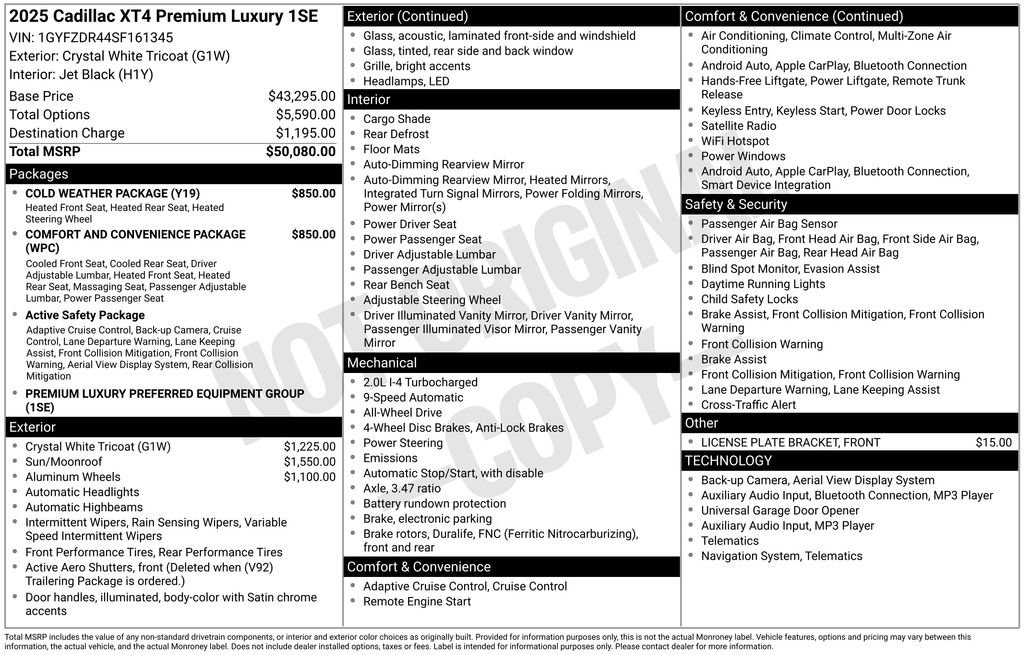 Used 2025 Cadillac XT4 Premium Luxury image 2