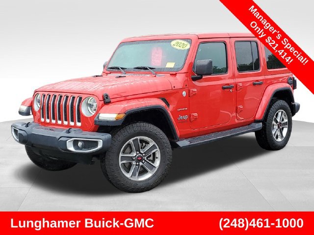 Used 2020 Jeep Wrangler Unlimited Sahara w/ LED Lighting Group