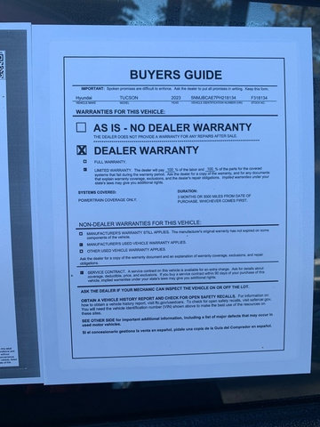 Certified 2023 Hyundai Tucson SEL AWD/4WD image 28