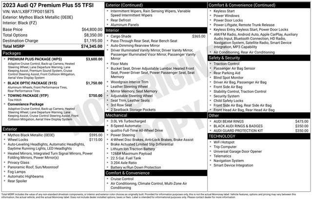 Certified 2023 Audi Q7 3.0T Premium Plus w/ Premium Plus Package AWD/4WD image 45
