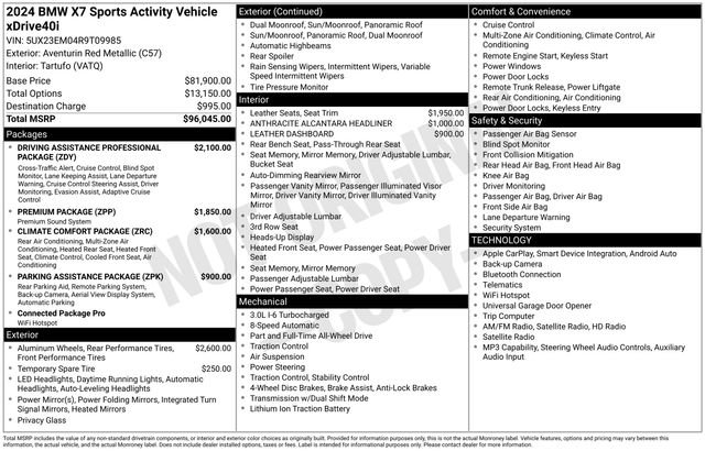 Used 2024 BMW X7 xDrive40i AWD/4WD image 43
