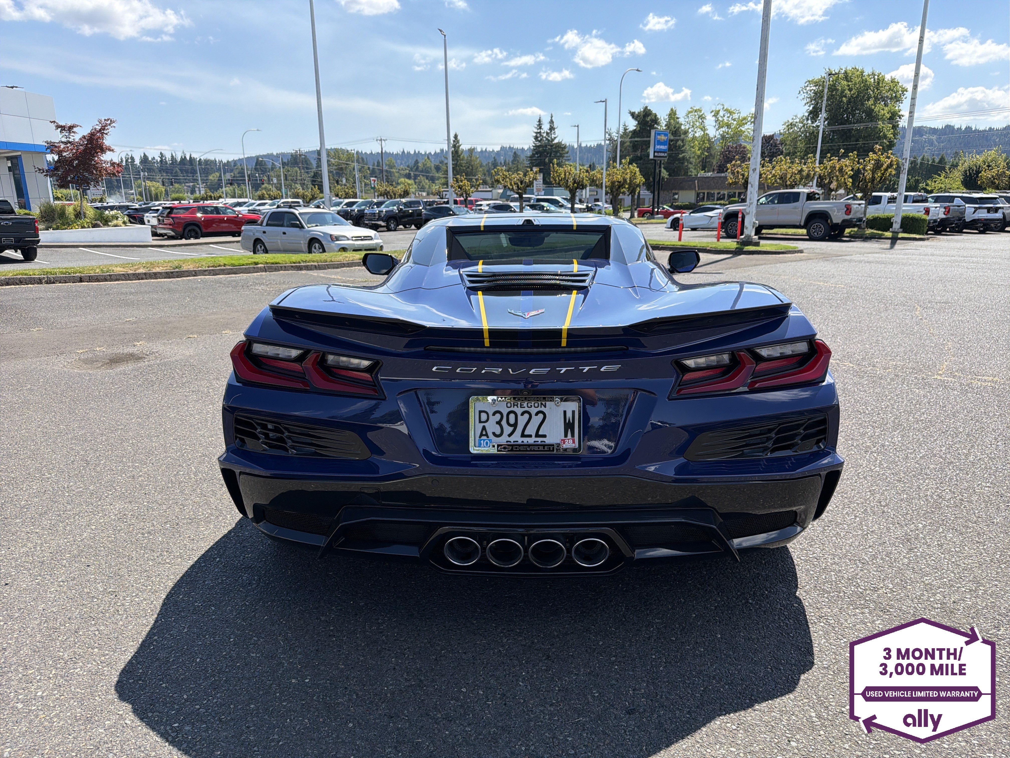 Used 2025 Chevrolet Corvette ZR1 w/ Chrome Exterior Badge Package RWD image 4