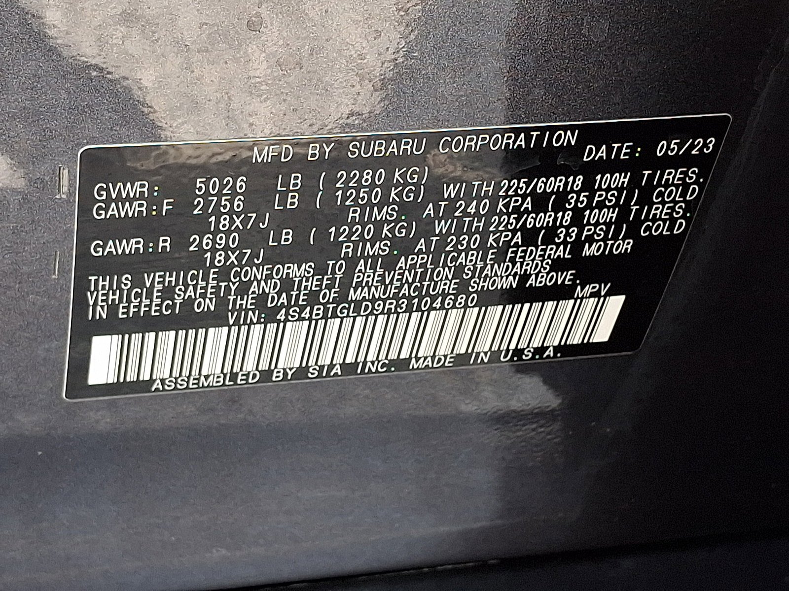 Certified 2024 Subaru Outback Onyx Edition XT AWD/4WD image 27