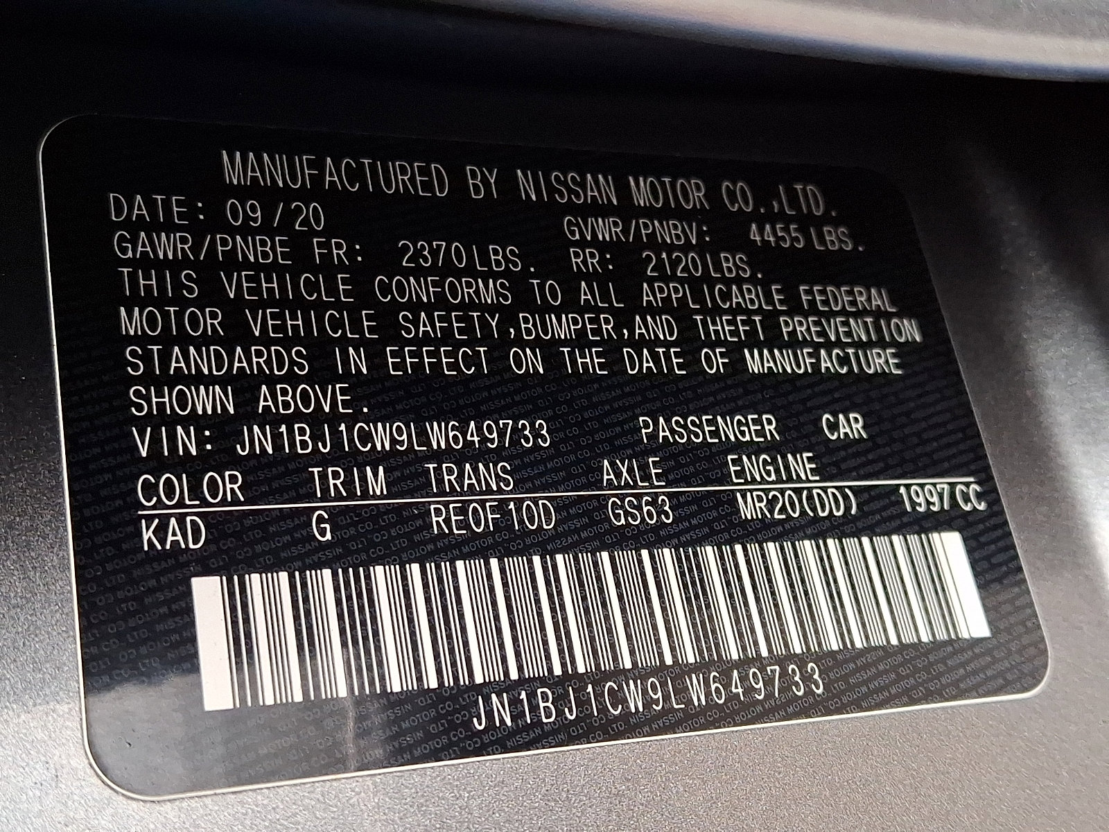 Used 2020 Nissan Rogue Sport S image 26