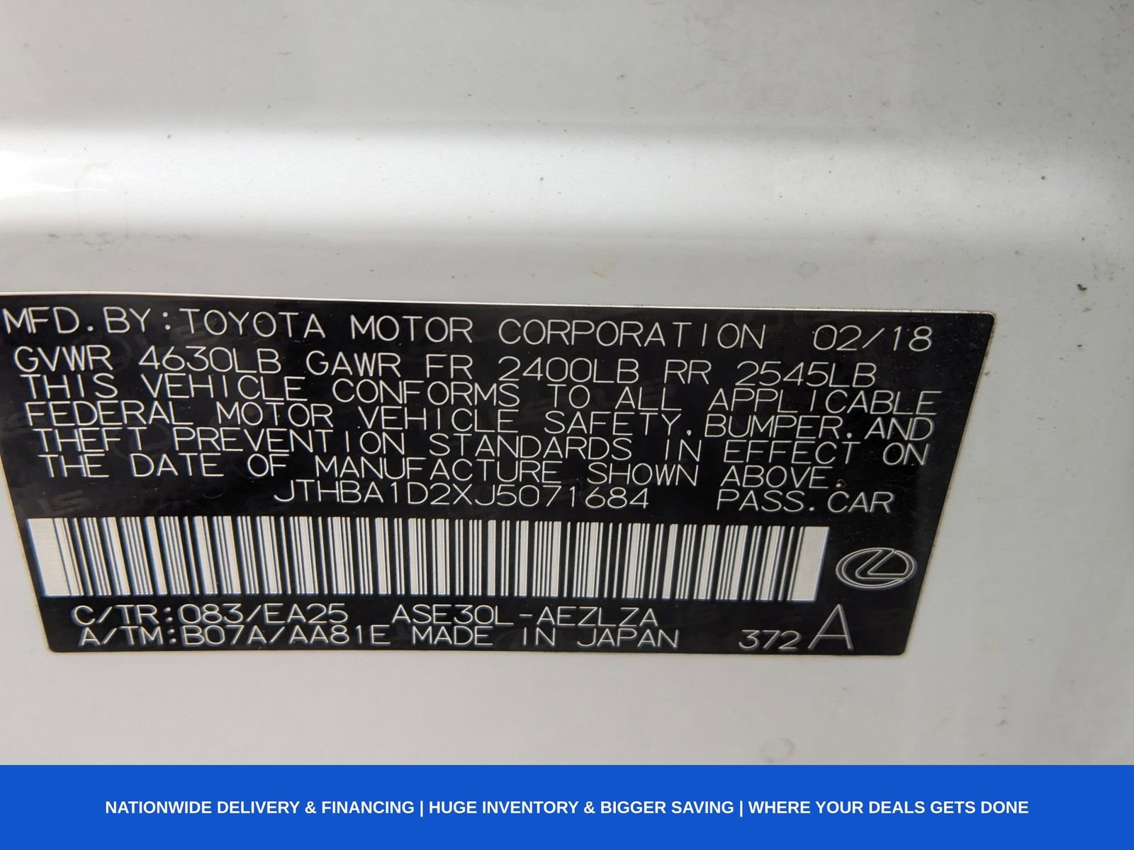 Used 2018 Lexus IS 300 F Sport w/ F Sport Package image 42