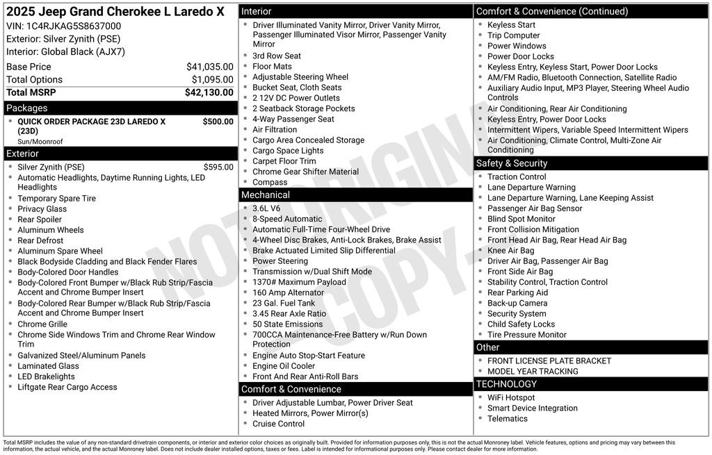 Used 2025 Jeep Grand Cherokee L Laredo image 37