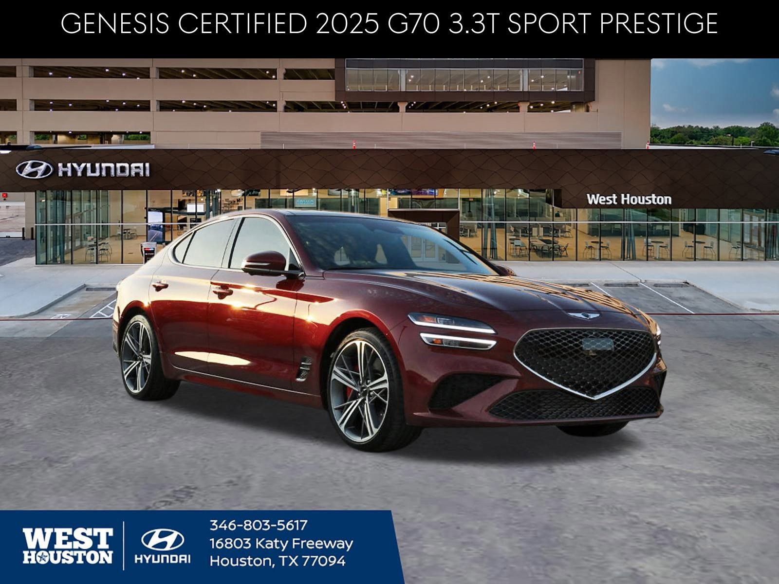 Used 2025 Genesis G70 3.3T Advanced w/ Sport Prestige Package