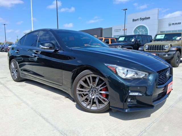 Used 2024 INFINITI Q50 Red Sport 400 w/ Black Opal Edition image 1