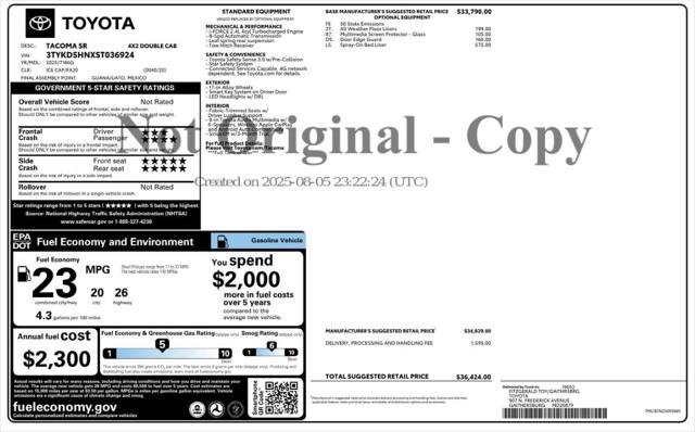 Used 2025 Toyota Tacoma SR RWD image 4