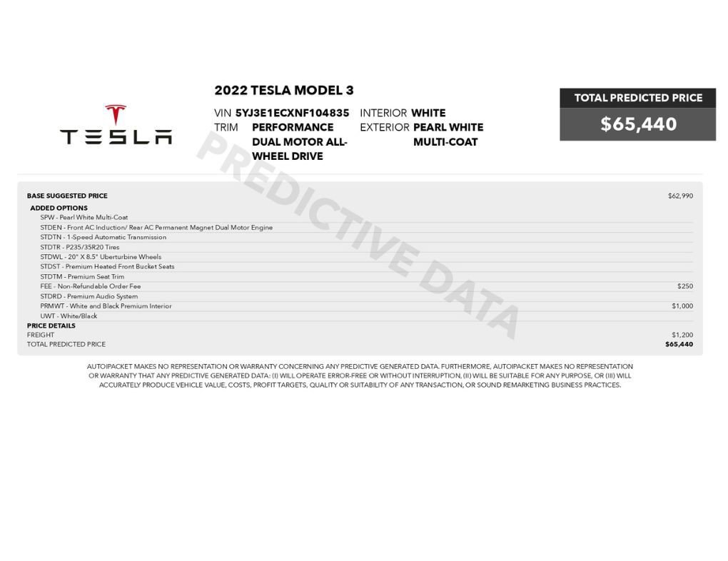 Used 2022 Tesla Model 3 Performance AWD/4WD image 2