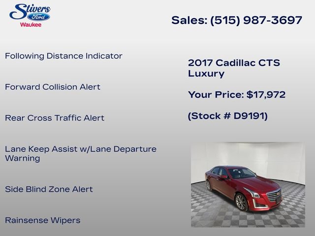 Used 2017 Cadillac CTS Luxury AWD/4WD image 32
