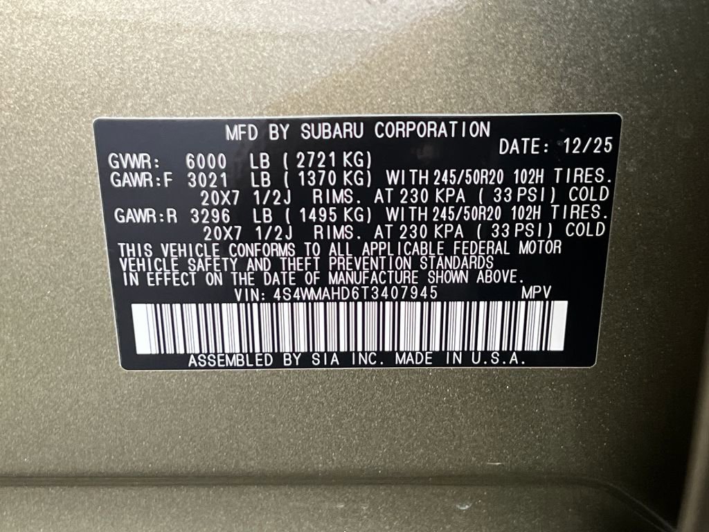 New 2026 Subaru Ascent Limited Bronze image 32