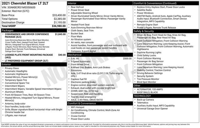 Used 2021 Chevrolet Blazer LT FWD image 5