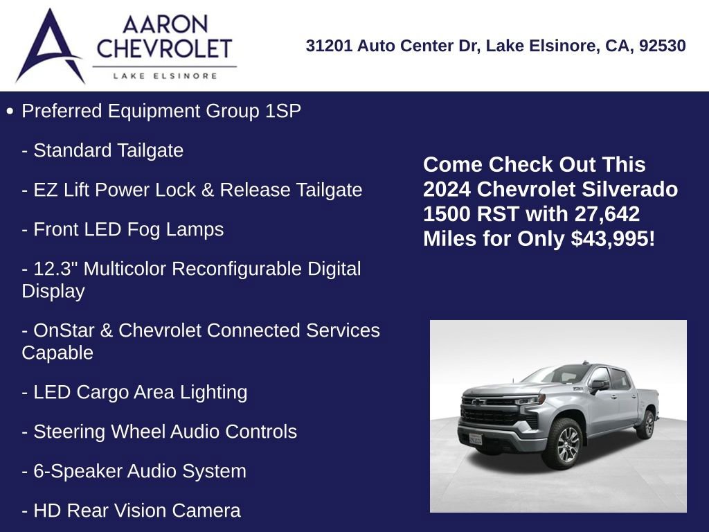 Used 2024 Chevrolet Silverado 1500 RST w/ RST All Star Premium Package AWD/4WD image 15