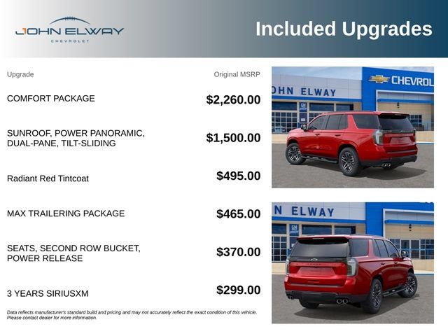 New 2026 Chevrolet Tahoe Z71 w/ Comfort Package AWD/4WD image 2