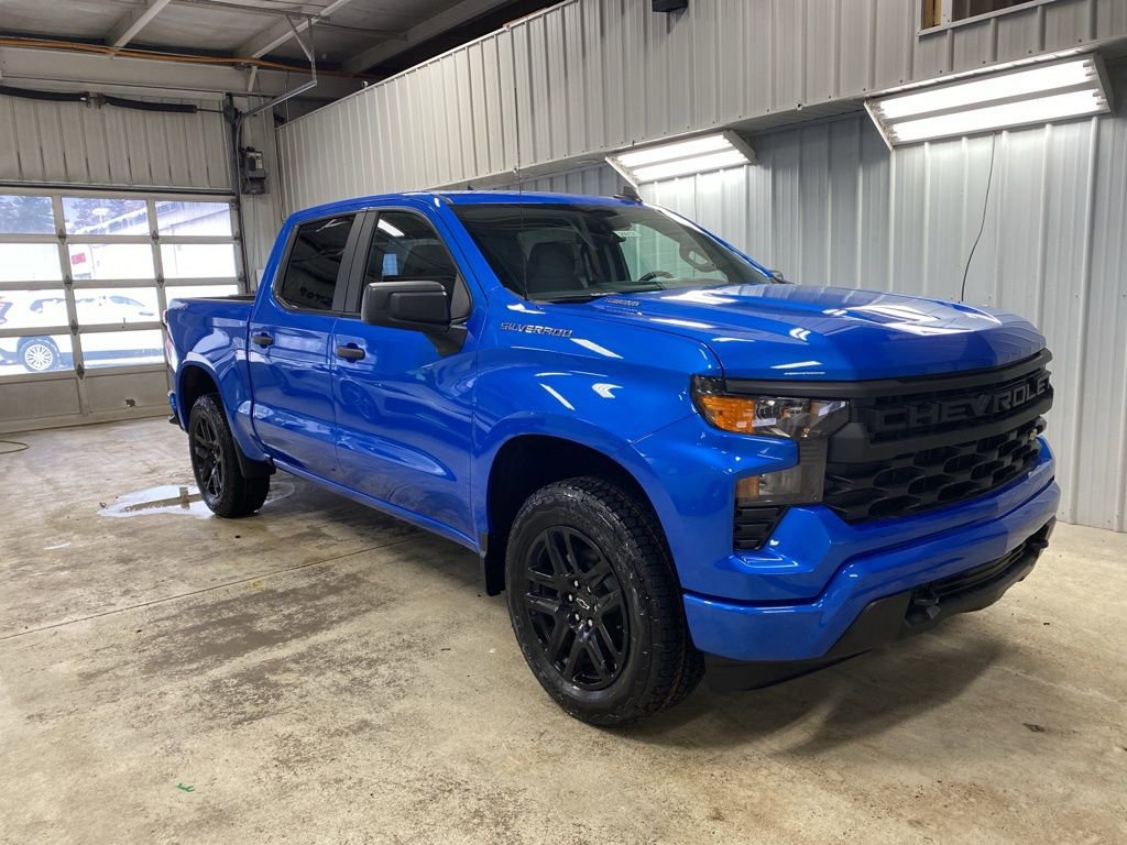New 2026 Chevrolet Silverado 1500 Custom w/ Turbomax Blackout Package AWD/4WD image 3