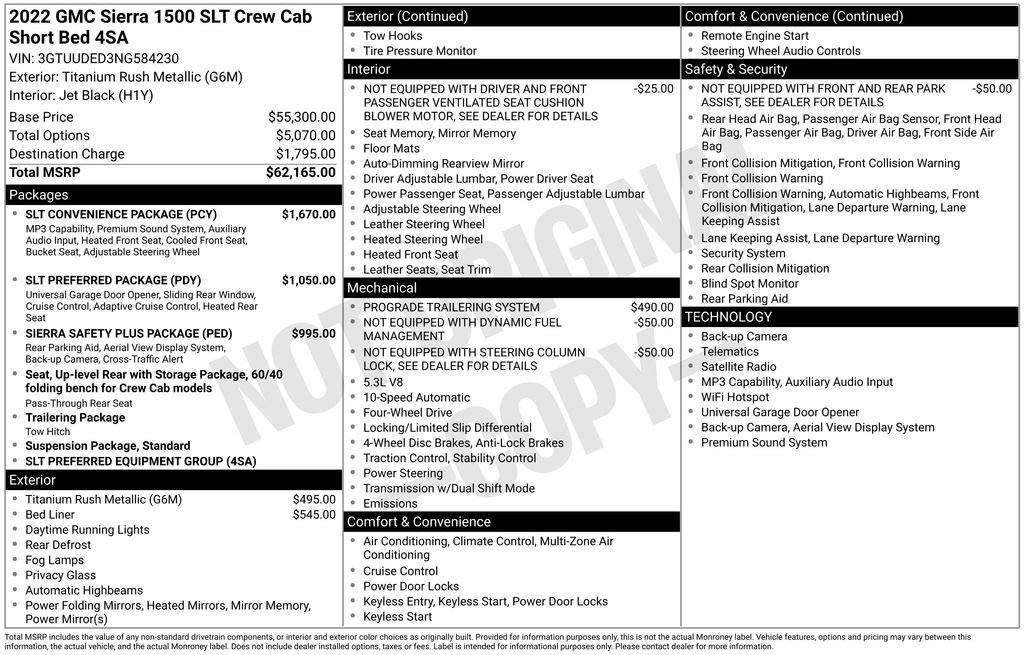 Used 2022 GMC Sierra 1500 SLT w/ SLT Convenience Package AWD/4WD image 41
