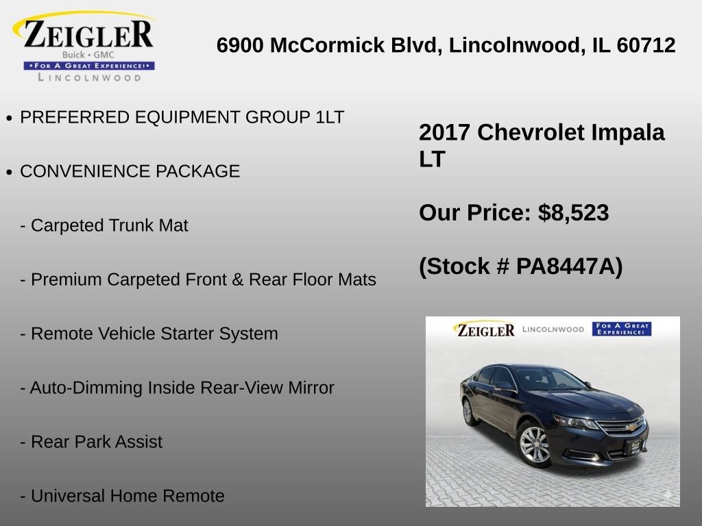 Used 2017 Chevrolet Impala LT w/ Convenience Package FWD image 6