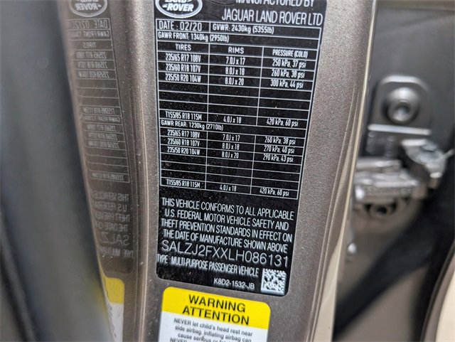 Used 2020 Land Rover Range Rover Evoque S image 30