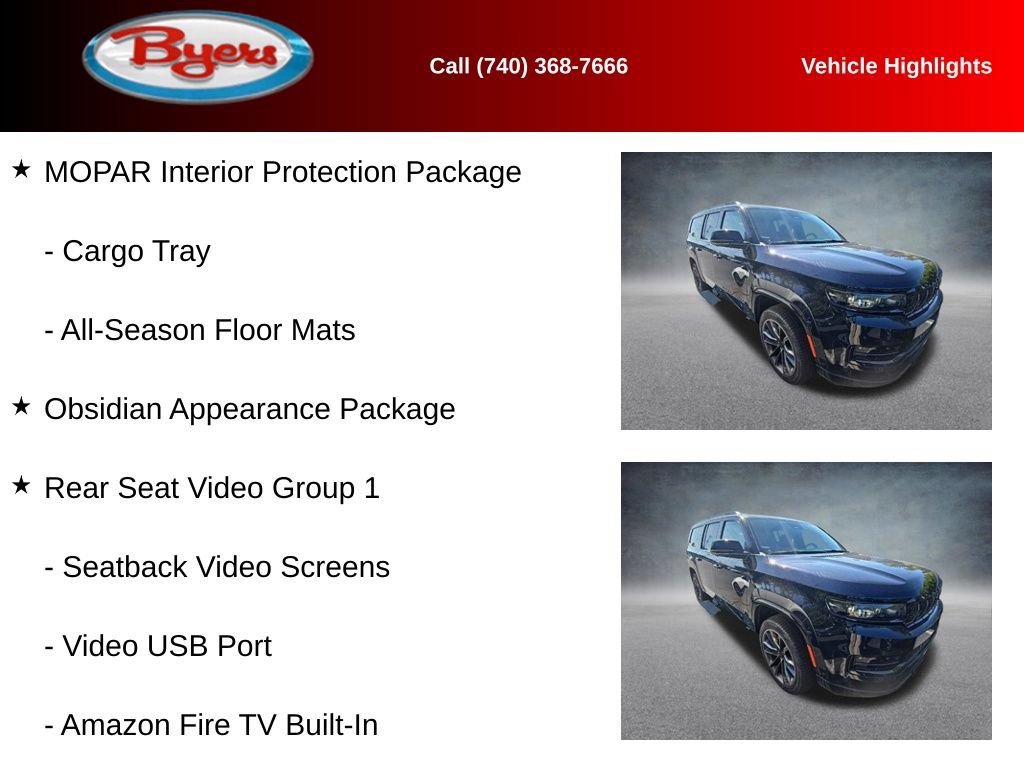 Used 2025 Jeep Grand Wagoneer L Series III w/ Rear Seat Video Group 1 AWD/4WD image 11