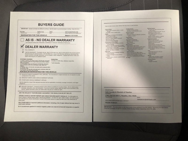 Used 2023 Hyundai Santa Cruz SEL w/ Activity Package image 32